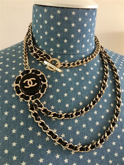 chanel charm necklace paris|Chanel ring necklace.